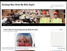 Tablet Screenshot of garbagemenstealbikes.com